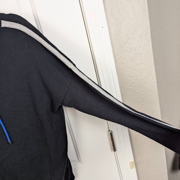 Lisa Todd | Grey/Blue Athletic Cowl Neck Pullover Sweater Sz Small - Picture 7 of 11